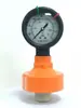 Manómetro de Presión con Diafragma de Plástico UPVC/PVDF 786 Cabezal Totalmente de Plástico Resistente a Ácidos y Álcalis 10kg 1.6MPA Tratamiento de Agua