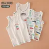 Colete Casual Versátil de Verão para Crianças Algodão de Bambu Camiseta Fina Sem Mangas para Crianças Pequenas Roupa Externa Camada Base Camiseta Regata