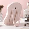 Espejo de Maquillaje de Plástico Color Crema para Dormitorio y Uso en Casa, Espejo Ajustable, Espejo de Tocador Irregular, Espejo de Princesa de Escritorio