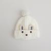 Gorro de bebé de otoño e invierno, cálido y afelpado, resistente al viento, bonito y súper lindo, con protección para las orejas para niños y niñas.