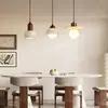 Lustre de Arte em Madeira, Estilo Vintage Criativo para Mesa de Jantar Balcão de Bar Luz Decorativa, Novo Design Artístico Estilo Wabi-Sabi Restaurante Luz de Ferro