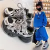 Tênis Dad Shoes Feminino 2026 Primavera Novo Modelo Malha Respirável Sola Grossa Velcro Solado Macio Antiderrapante Versátil Esportivo Tênis de Corrida