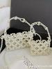 Pequena princesa Pearl Bag Feminino Verão Trendy Western Style Crianças Shoulder Crossbody Bag Handmade DIY Mini Handbag
