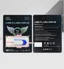 Adaptador OTG Metálico Empaque de Memoria USB Caja de Papel Regalo Exposición Publicidad Unidad USB de Alta Velocidad para Música en Coche Caja de Gama Alta