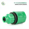 8/12 acoplamientos de junta de lana bloqueo conector en T pasante tapón boquilla atomizadora tubería de riego para jardinería doméstica accesorios