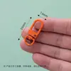 Pacote com 10 Correntes de Porta Chaveiro com Pintura Colorida Fivela de Cachorro Joias de Metal Acessórios DIY Chaveiro Giratório em Forma de U Ponto