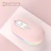 Novo Mouse sem fio Bluetooth de modo duplo para computador, laptop, escritório, recarregável, silencioso, mouse luminoso
