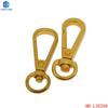 Fábrica atacado DIY acessórios de joias bolsa gancho ouro fivela de cachorro liga de zinco fundição sob pressão 3 pontos cauda redonda pequena placa fivela