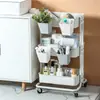 Balde Plástico de Pendurar para Cozinha, Carrinho Pequeno Doméstico, Cesto de Armazenamento Pendurável, Cesta Pendurada para Lixo Diversos ao Lado da Cama de Dormitório