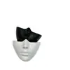 Em estoque, entrega rápida, máscara facial meia-cara, formato de rosto perfeito, cosplay, fantasia cyberpunk de Halloween, máscara facial biônica