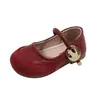 Zapatos Mary Jane para Niños 2026 Primavera y Otoño Nuevos Estilo Francés Correa Baja con Hebilla Metálica Planos Versátiles
