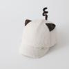 Touca Personalizada para Bebê Menino de 2 Anos, Boné de Baseball Infantil Outono e Inverno com Orelhas Fofas, Macio e Quente, Boné Bico de Pato Fofo para Menina