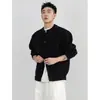 Nuevos suéteres de punto para otoño e invierno para hombres y parejas, estilo old money, chaqueta cárdigan de cuello redondo, simple y moderna, venta al por mayor de fábrica transfronteriza