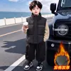 Chaleco de Algodón para Niños Otoño Invierno 2026 Nuevo Estilo Chaleco de Invierno Fresco y Guapo para Bebés Ropa Exterior Chaleco Cálido Engrosado
