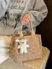Bolsa de almuerzo de pana de gran capacidad para mujer, nuevo diseño moderno y elegante 2026, bolsa tipo tote portátil, bolsa para lonchera de estudiante