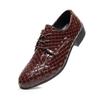 Zapatos de Cuero de Moda para Hombre 2026 Talla Grande Zapatos Formales para Hombre Primavera con Cordones Puntiagudos Zapatos Individuales para Boda