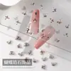 Mini Zircônia Pequena Borboleta Arte de Unha Diamante Joia Transparente Rosa Super Brilho Cristal Olho de Cavalo Liga Borboleta Acessórios para Arte de Unha