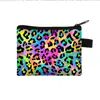 Cartera Pequeña Simple con Cremallera Estampado Leopardo Transfronteriza Billetera para Monedas Hombres y Mujeres Nueva Bolsa para Monedas Bolsa para Tarjetas de Identificación Llaves