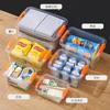 Caixa de armazenamento de plástico, caixa de armazenamento transparente de mesa com caixa de armazenamento de lanches portátil, caixa de armazenamento de carro, caixa de armazenamento de brinquedo, caixa de armazenamento de brinquedo