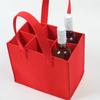 Sacolas de Embalagem para Presente de Vinho Tinto para o Ano Novo e Festival do Meio Outono, Sacolas Tote de Tecido Não Tecido para Múltiplas Garrafas de Vinho, Sacolas de Feltro para Vinho, Caixas de Presente