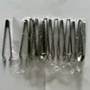 Pinzas de acero inoxidable para depilar pinzas para pelo de cerdo pinzas de pluma de pato pluma de pollo pinzas para espinas de pescado pinzas para barba pinzas de depilación artefacto