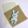 25 Broches de Conejito Nuevos de Tela de Dibujos Animados Rellenos de Algodón Decorados en el Borde, Accesorios para Ropa, Sombreros, Bolsos, Materiales para Ropa Infantil