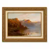 Marco de oro tallado retro personalizado transfronterizo pintura colgante enmarcada para B&B pintura decorativa mural paisaje sala de estar entrada hotel pintura