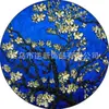 12Mm20Mm25Mm Pintura al Óleo de Flores 250 Transfronterizo Tiempo Piedra Preciosa Cristal de Cristal Parche Redondo Accesorios