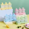 Paleta Helada Casera Helado Hielo Congelado Cubo de Hielo Sorbete Helado Cubo de Hielo Casero Molde para Helado