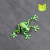 Impresión 3D transfronteriza junta de rana magnética modelo de animal vivo manualidades adornos de escritorio para refrigerador juguetes de moda de mano