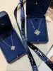 Hai Rui Versión Alta V Oro Diseño Completo de Diamantes Sobre Winston Collar Colgante para Mujer Pareja Cadena de Clavícula 18k Venta al por Mayor de Fábrica