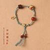 Pulsera Nacional Trendy Antigua Simple Personalidad Buena Suerte DIY Hecha a Mano Cuerda Tejida para Hombres y Mujeres Pareja Estilo Nacional Novia
