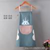 Delantal de cocina para el hogar, resistente al aceite, impermeable, estilo japonés coreano, moderno, bonito, para cocinar a la cintura, ropa de trabajo para parejas