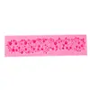 Molde de Silicona Líquida para Collar Largo de Perlas Herramienta para Decoración de Bordes de Pastel Plegable