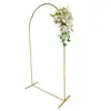 Nuevo arco de flores de hierro forjado para escenario, fondo, puerta de césped, arco completo de flores para boda, decoración de bienvenida