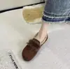 Zapatos de Invierno para Mujer Bean Estilo Nuevo de Un Paso 2026 Felpa Plus Cálidos de Moda Suela Suave Engrosados de Algodón Antideslizantes para Mujer