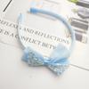 Uma palavra lantejoulas lantejoulas dupla camada arco headband infantil cabelo doce menina não machuca o cabelo com dentes fivela de cabeça acessórios para o cabelo da menina
