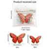 Una variedad de nuevas y creativas pegatinas de pared de mariposas doradas tridimensionales 3D, 12 pegatinas de pared decorativas autoadhesivas para sala de estar instaladas