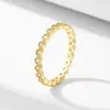 Anel Versátil Empilhado de Zircônia Simples Micropavimentada Europeu e Americano Prata de Lei S925 Geométrico Redondo Diamante Completo Anel Pulseira