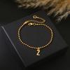 Pulsera de Cobre Versátil de Gama Alta con Letras Transfronterizas Europeas y Americanas para Mujer, Cobre con Baño de Oro de 18K que no se Desvanece, Venta al por Mayor de Accesorios para Mujer