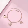 Amazon Cross-border Popular Tornozeleira de Concha de Estrela do Mar com Pérola Incrustada Tornozeleira de Liga Joias Personalizadas Modernas para Mulheres
