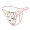 Fornecedor Atacadista Fabricante Tamanho Europeu Sexy Tamanho Único Malha Bordada Fivela Elástica Confortável e Respirável Tanga Feminina 2211
