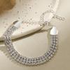 Celebridad de Internet de TikTok Misma Edición Estilo Coreano Moda Personalidad Tendencia ins Elegante Cadena Hueso de Serpiente Pulsera para Mujer