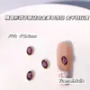 Tendencias de Tiktok y Xiaohongshu Accesorios de Arte de Uñas Redondos Planos de Aleación de Diamante Coloridos Diamantes Brillantes Base Dorada y Plateada Decoraciones para Uñas