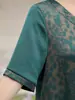 Nuevo vestido corto de manga corta estilo chino para mujeres de mediana edad y mayores, vestido fresco y adelgazante, vestido de moda para madres de talla grande, vestido de satén de seda