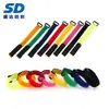 Correa de Sujeción de Velcro con Hebilla de Colores Adhesiva de Doble Cara Atadura de Velcro Organizador de Cables Almacenamiento de Cables de Datos