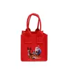 Bolsa de Feltro para o Natal Bolsa de Feltro Maçã Véspera de Natal Tamanho Pequeno de Mão Bolsa de Presente de Feltro para Doces