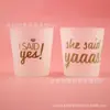 Vaso esmerilado de 50 ml/100 ml vaso para despedida de soltero VASO boda vaso de plástico desechable vaso engrosado vaso de plástico
