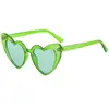 Nuevos lentes de sol en forma de corazón modernos lentes de corazón lentes de sol personalidad divertidos moda fiesta de cumpleaños