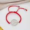 Acessórios Transfronteiriços Europeus e Americanos Aço Inoxidável Cortado Geométrico Redondo Oco Pingente de Vôlei Novo Bracelet de Casal para Comércio Exterior